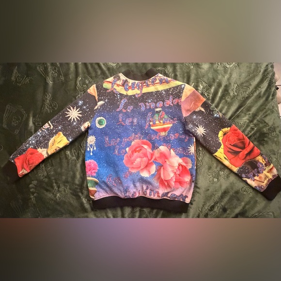 LIBERTINE One-of-a-Kind owned by š¤©CHRIS BROWNš¤©Colorful Graphic Bomber Jacket - Picture 3 of 9